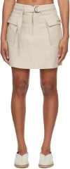 Holzweiler Beige Gorti Miniskirt In 1002 Sand