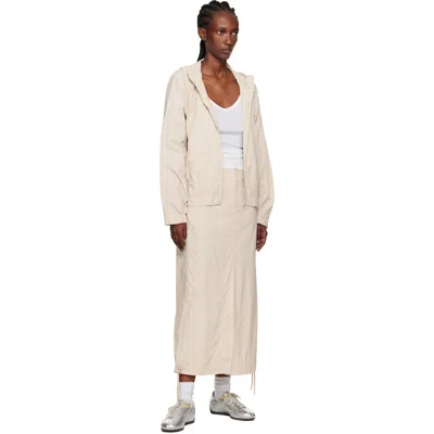 Holzweiler Beige Lt Track Skirt In Neutral