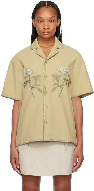 Holzweiler Beige Pier Shirt In 1003 Beige