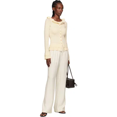 Holzweiler Beige Ripple Cardigan In Neutral