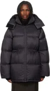 Holzweiler Black Gia Down Jacket In 1051 Black