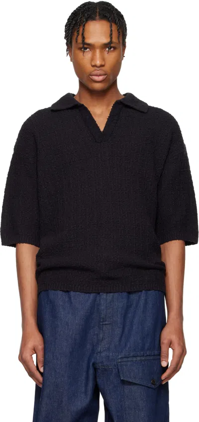 Holzweiler Black Outcast Polo In Black 1051