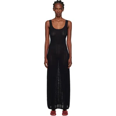 Holzweiler Black Tine Crochet Dress