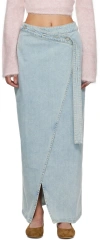 Holzweiler Blue Briela Denim Maxi Skirt In 1352 Lt. Blue