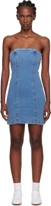 Holzweiler Blue Kristin Denim Minidress In Blue
