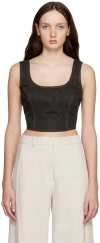 Holzweiler Brown Bonni Denim Tank Top In 1104 Brown