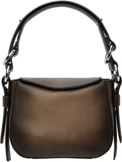 Holzweiler Brown Bud Mini Leather Bag In 1105 Dk. Brown