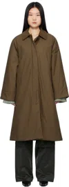 Holzweiler Brown Debbie Oil Coat In 1105 Dk. Brown
