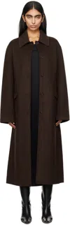 Holzweiler Brown Felsa Wool Coat In 1105 Dk. Brown