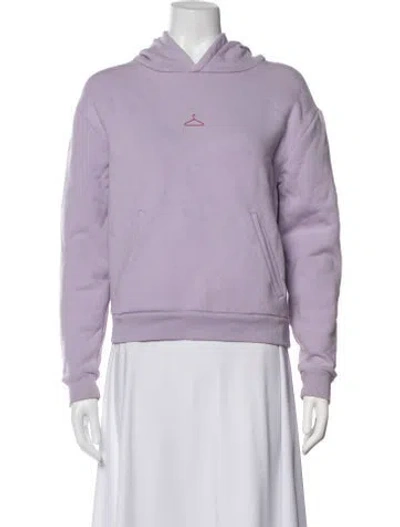 Pre-owned Holzweiler Crew Neck Long Sleeve Hoodie In Purple