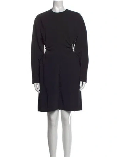 Pre-owned Holzweiler Crew Neck Mini Dress In Black
