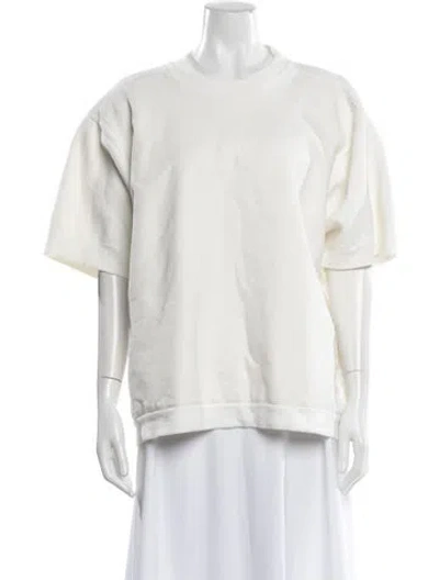 Pre-owned Holzweiler Crew Neck Short Sleeve Top In Neutral