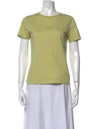 Pre-owned Holzweiler Crew Neck Short Sleeve T-shirt In Green