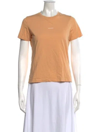 Pre-owned Holzweiler Crew Neck Short Sleeve T-shirt In Orange