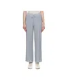 Holzweiler Blue Kelp Crochet Trousers In Blue Mix