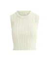 Holzweiler Cumo Cropped Knit Top In Green