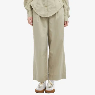 Holzweiler Cyra Wide Leg Trouser In Green