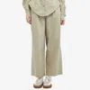 Holzweiler Cyra Wide Leg Trouser In Green In Green