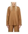 Holzweiler Dais Lapel Shirt In Brown