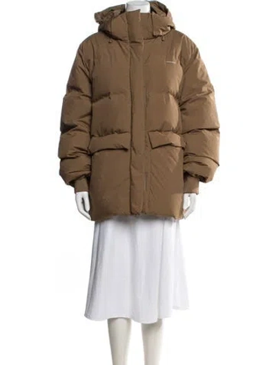 Pre-owned Holzweiler Down Coat In Neutral