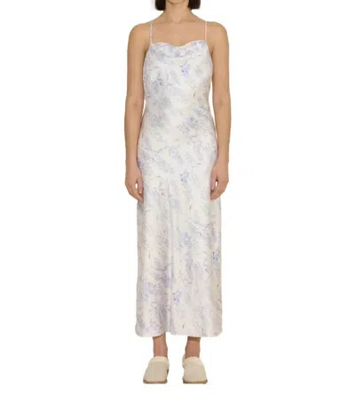Holzweiler Eile Print Slip Dress In Lilac Mix In Purple