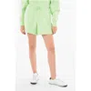 Holzweiler Elastic Wastband Cotton Shorts With Drawstring In Green