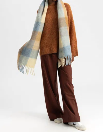 Holzweiler Fresia Scarf In Blue Check