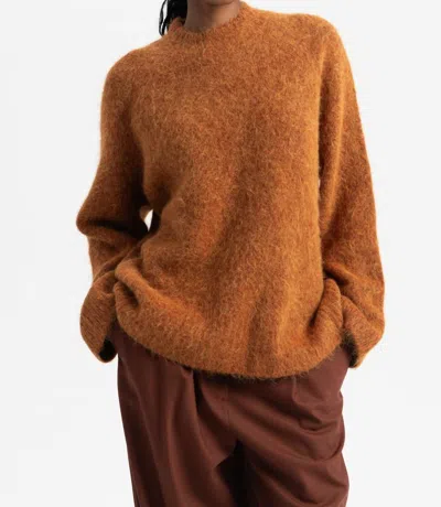 Holzweiler Fure Soft Fluffy Sweater In Red Mix