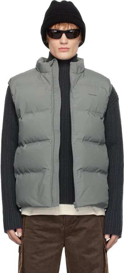 Holzweiler Gray Daff Down Vest In Grey 1053