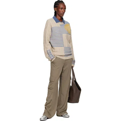 Holzweiler Gray Retro Sun Sweater In Neutral