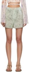 Holzweiler Green Bay Shorts In 1318 Green Mix