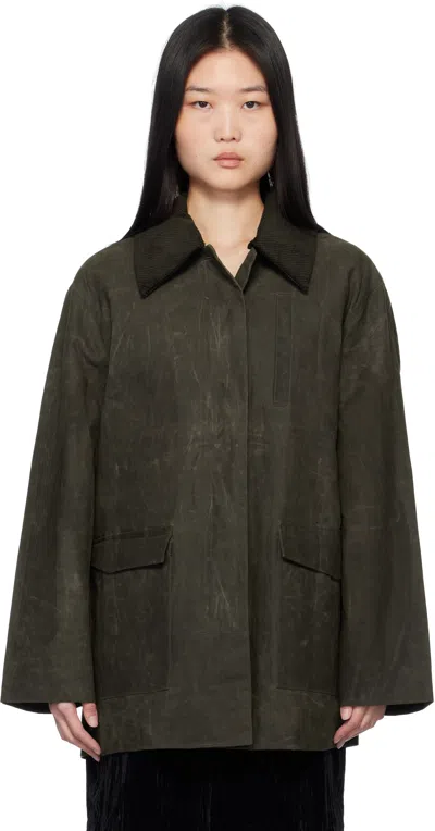 Holzweiler Green Dino Jacket In 1304 Dk. Green