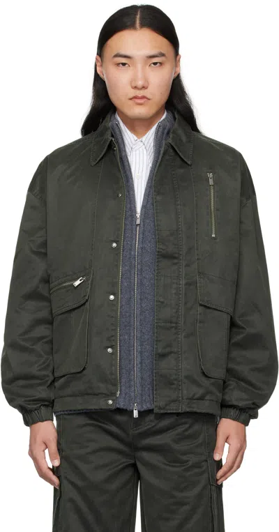 Holzweiler Green Meteora Jacket In Dk. Green 1304