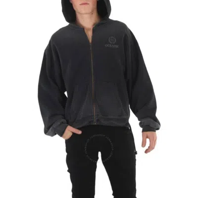 Holzweiler M. Omen Oceanic Zip Hoodie In Grey