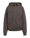 Holzweiler Man Sweatshirt Khaki Size Xl Organic Cotton