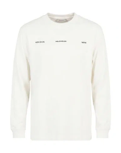 Holzweiler Man T-shirt White Size Xs Organic Cotton