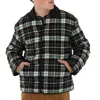 Holzweiler Men's Green Mix Gomezi Check Combat Jacket In Black
