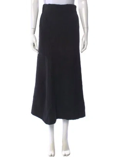 Pre-owned Holzweiler Midi Length Skirt In Black