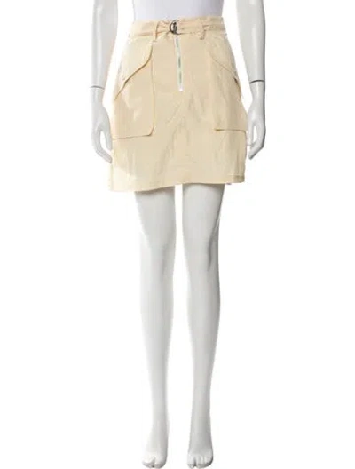 Pre-owned Holzweiler Mini Skirt In Neutral
