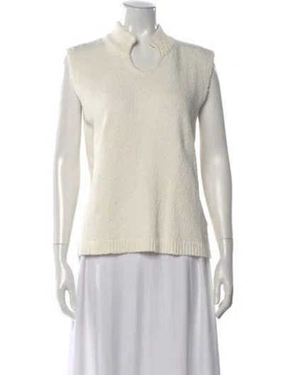 Pre-owned Holzweiler Mock Neck Sleeveless Top In Neutral