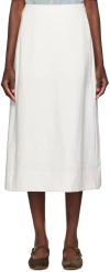 Holzweiler Off-white Cadi Midi Skirt In 1000 White