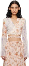 Holzweiler Off-white Patchwork Blouse In 1050 Multicolor
