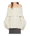 Holzweiler Off-white Super Chunky Cable Sweater In White