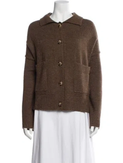 Pre-owned Holzweiler Open Front Sweater In Brown