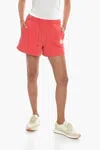 Holzweiler Organic Cotton Musan Logos Shorts With 2 Pockets In Red