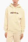 Holzweiler Organic Cotton Placebo Hoodie With Printed Logo In Beige