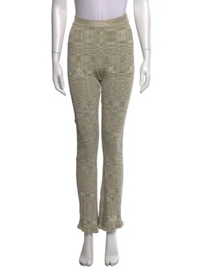 Pre-owned Holzweiler Patterned Straight Leg Pants In Neutral