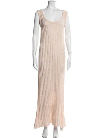 Pre-owned Holzweiler Scoop Neck Long Dress W/ Tags In Neutrals
