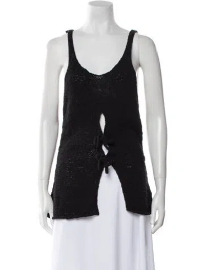 Pre-owned Holzweiler Scoop Neck Sweater In Black