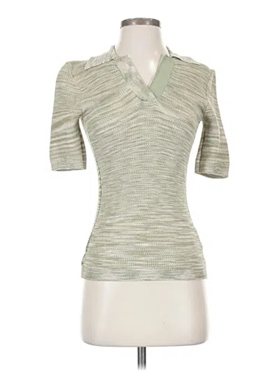 Pre-owned Holzweiler Short Sleeve Turtleneck In Green